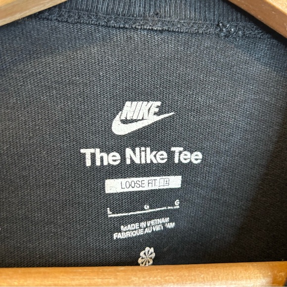 Nike Sportswear Premium Essentials T-Shirt Center Swoosh Black Loose Fit - Picture 9 of 11